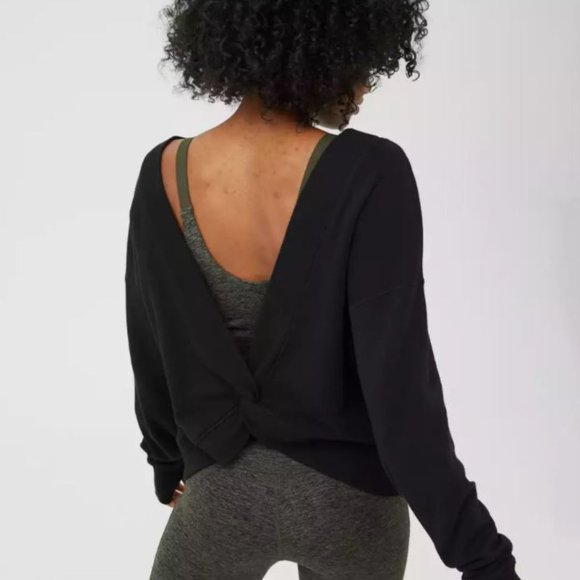 aerie offline twist back sweatshirt 